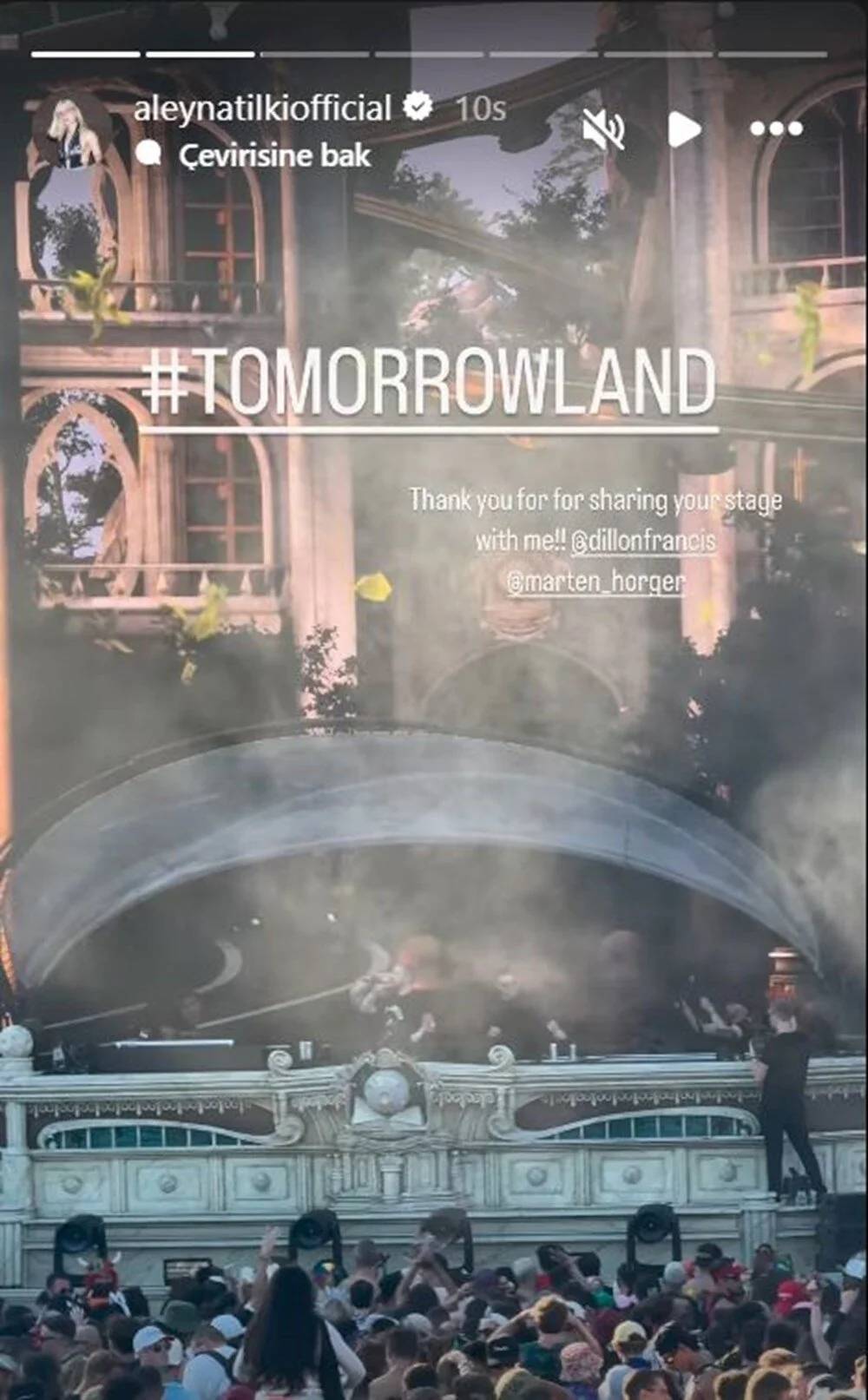 Sahne Anları ve etkileyici konuşmalar