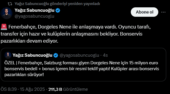 Gündemdeki Transfer