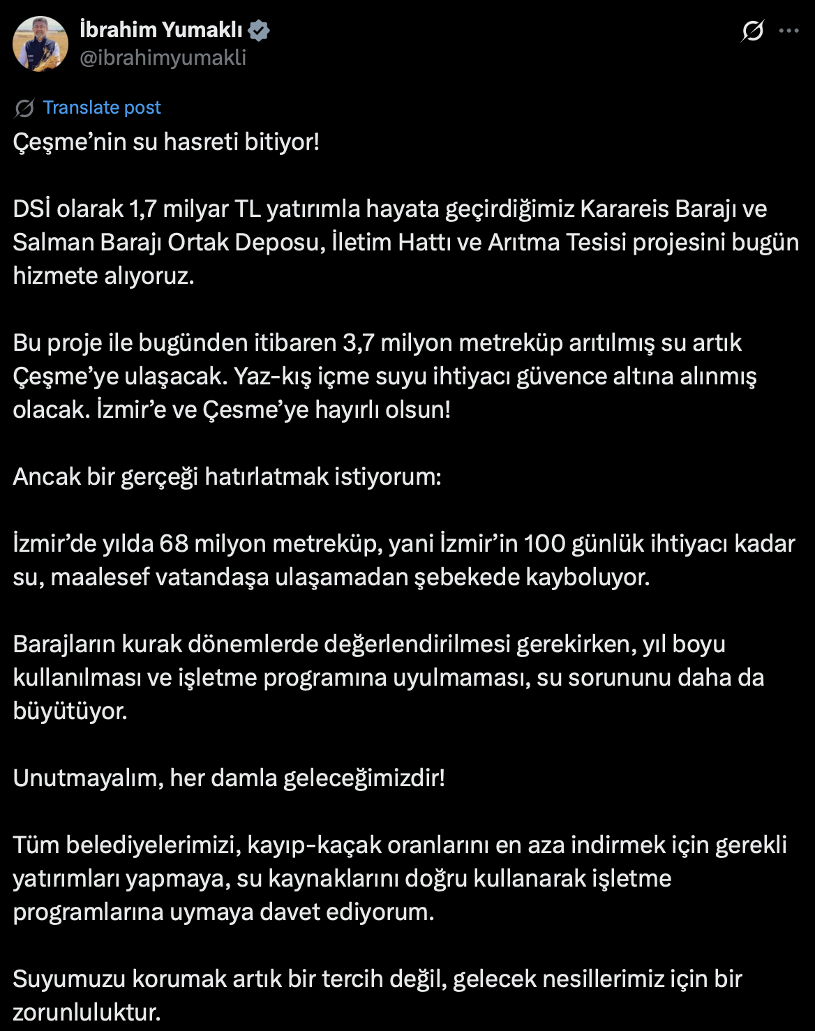 İzmir’in su projeleriyle ilgili bütçe kesintileri tartışıldı