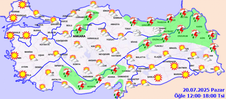 Kastamonu, Çankırı ve Ankara’nın kuzeyine ‘kuvvetli yağış’ uyarısı! Yurtta bugün hava nasıl?