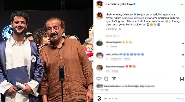 Ünlü Şefin Gurur Dolu Anı: ‘Yolun Açık Olsun, Evlat!’