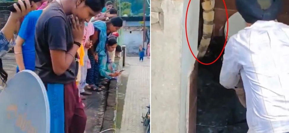 Hindistan'da Bir Evin Klozetinde Görülen Dev Kobra Panik Yarattı
